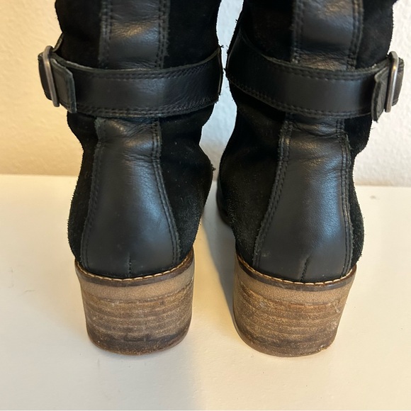 Lucky Brand Timinii black genuine leather knee high riding boots S 7.5 EU 38 - Picture 6 of 16